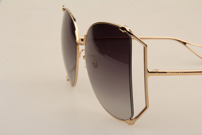 GG0252S Sunglasses In Gold Gradient Grey