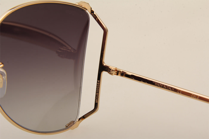 GG0252S Sunglasses In Gold Gradient Grey