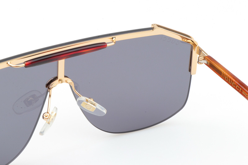 GG0291S Sunglasses Gold Tortoise Blue