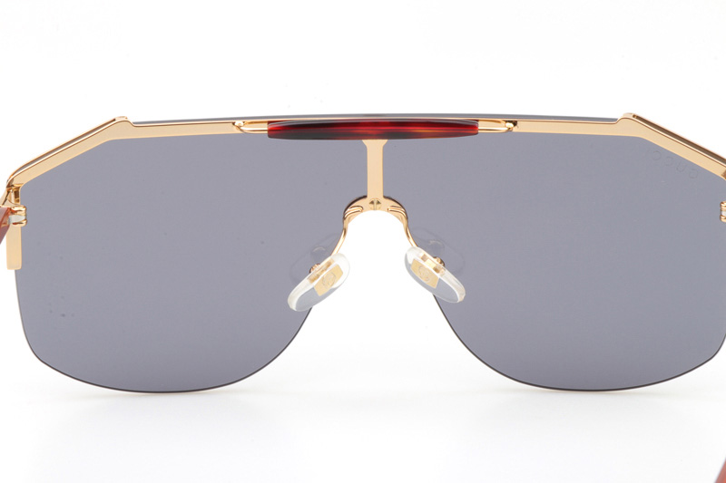 GG0291S Sunglasses Gold Tortoise Blue