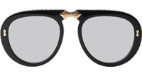 GG0307S Folding Sunglasses Black Gold Light Gray