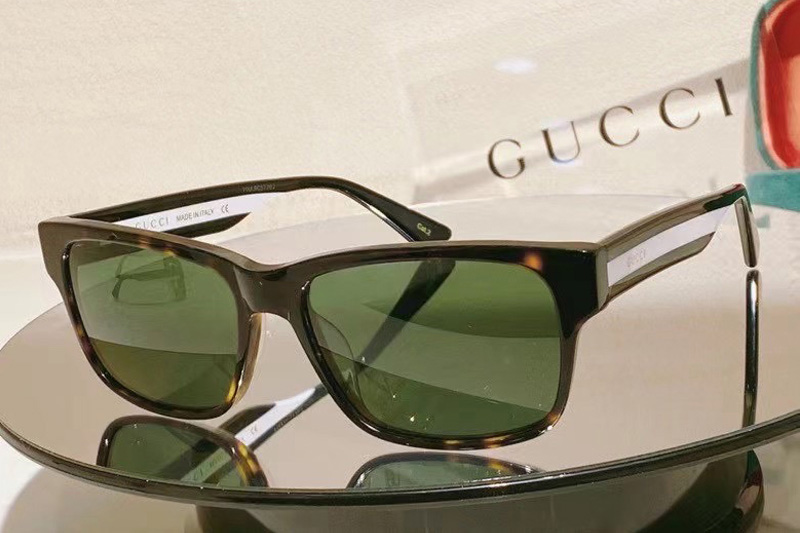 GG0340SA Sunglasses In Tortoise White