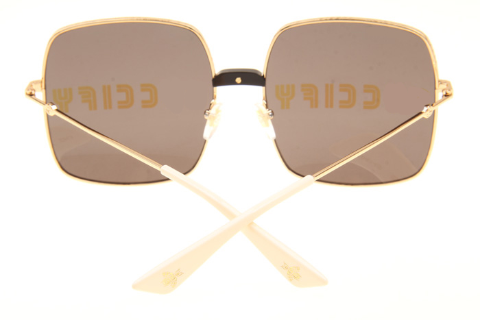 GG0414S Sunglasses In Gold Brown