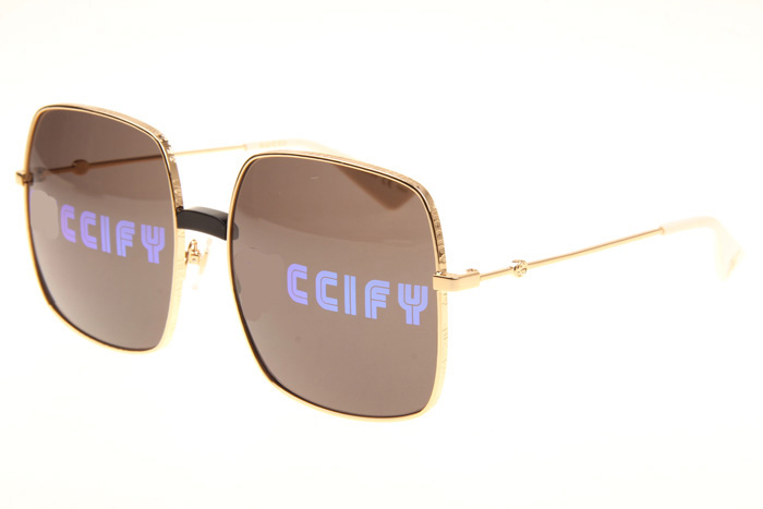 GG0414S Sunglasses In Gold Brown