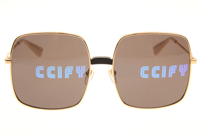 GG0414S Sunglasses In Gold Brown