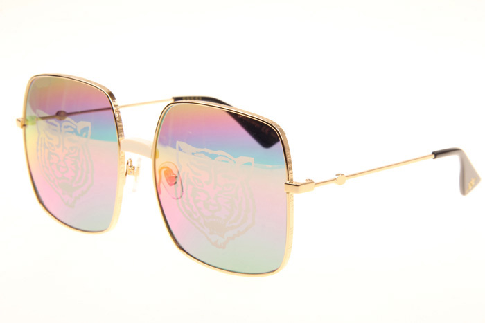 GG0414S Sunglasses In Gold Colorful