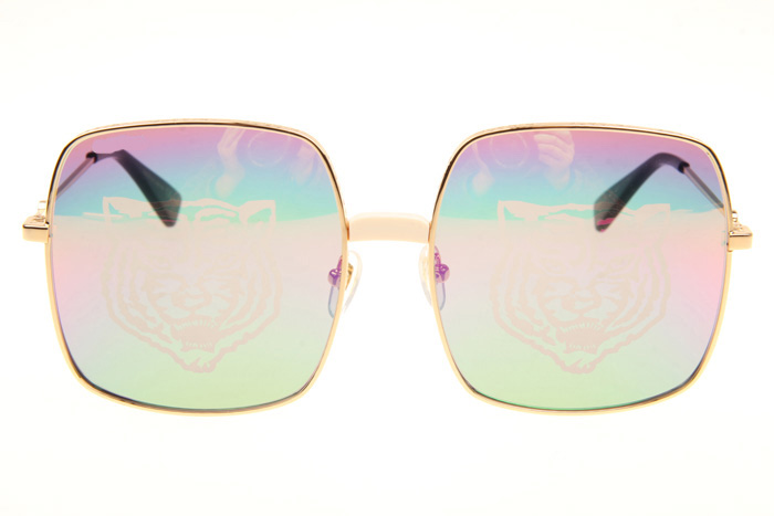 GG0414S Sunglasses In Gold Colorful