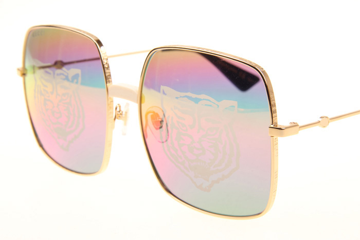 GG0414S Sunglasses In Gold Colorful