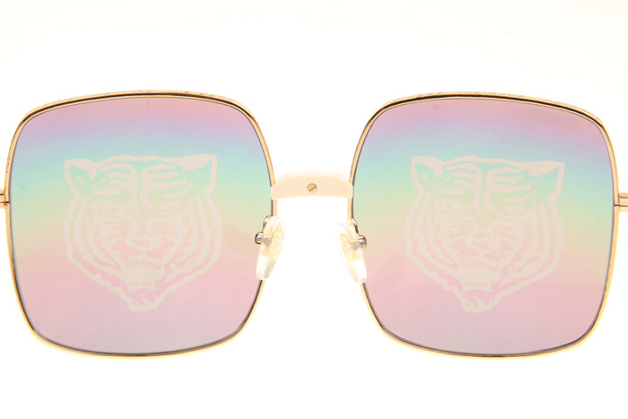 GG0414S Sunglasses In Gold Colorful