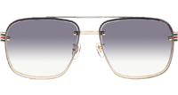 GG0429S Sunglasses In Gold Gradient Grey