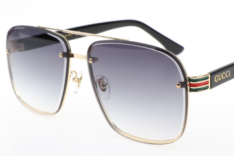 GG0429S Sunglasses In Gold Gradient Grey