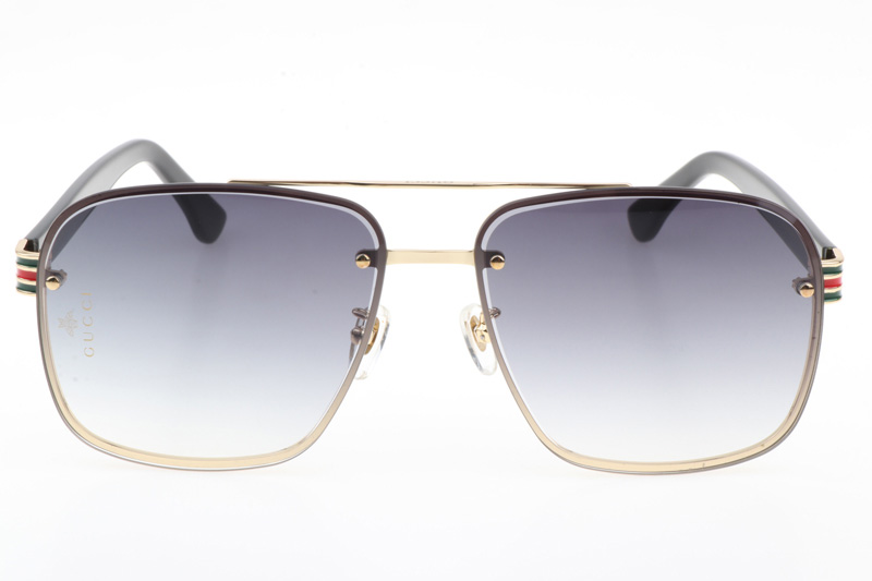 GG0429S Sunglasses In Gold Gradient Grey