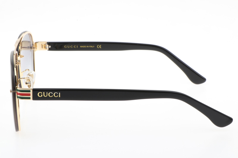 GG0429S Sunglasses In Gold Gradient Grey