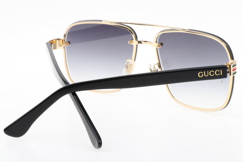 GG0429S Sunglasses In Gold Gradient Grey