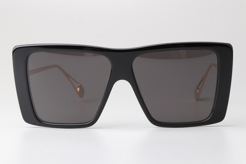 GG0434S Sunglasses Black Gray