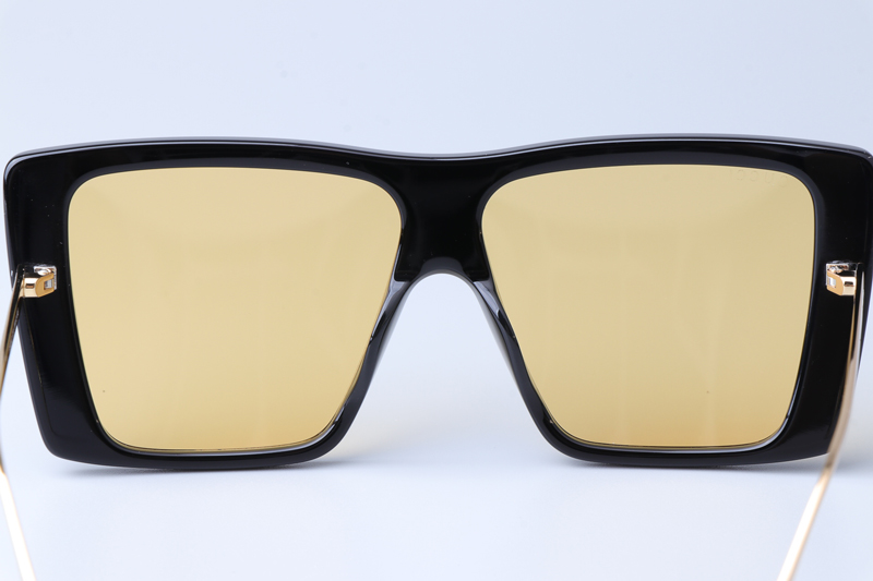 GG0434S Sunglasses Black Yellow