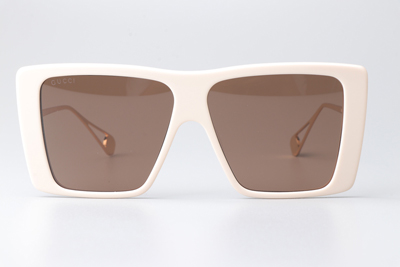 GG0434S Sunglasses Cream Brown