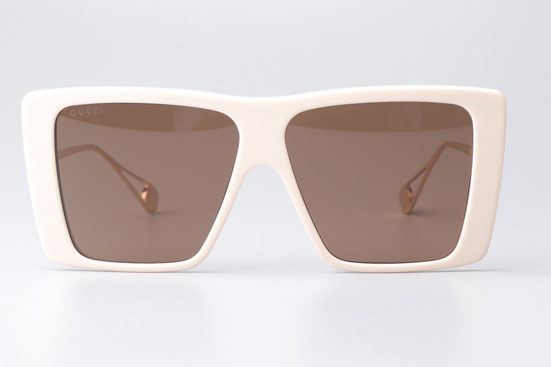 GG0434S Sunglasses Cream Brown