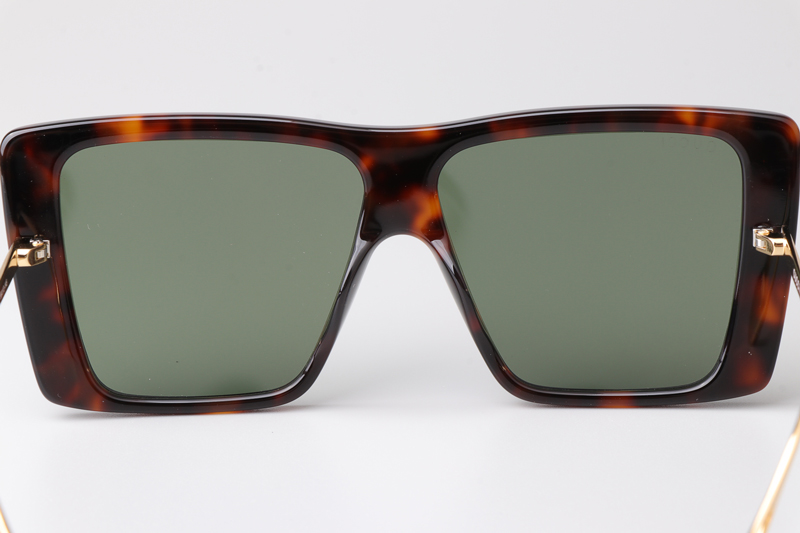 GG0434S Sunglasses Tortoise Green