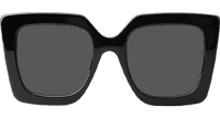 GG0435S Sunglasses Black Gray