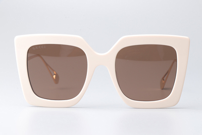 GG0435S Sunglasses Cream Brown