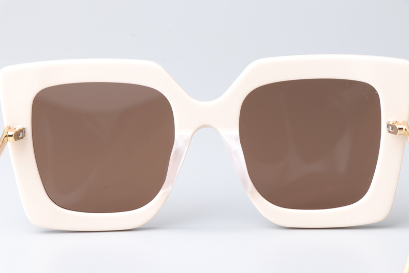 GG0435S Sunglasses Cream Brown