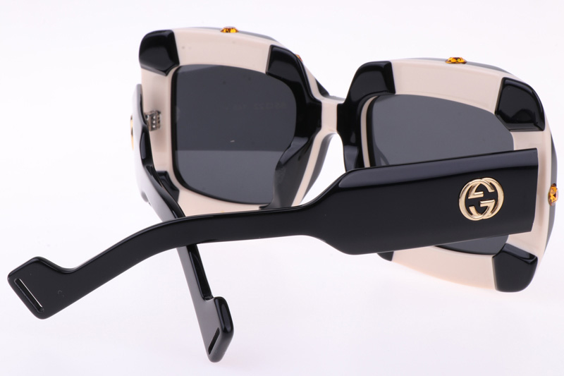 GG0481S Sunglasses In Black Gold Grey