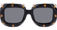 GG0481S Sunglasses In Black Gold Grey