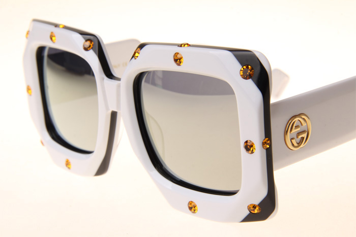 GG0481S Sunglasses In White Mirror