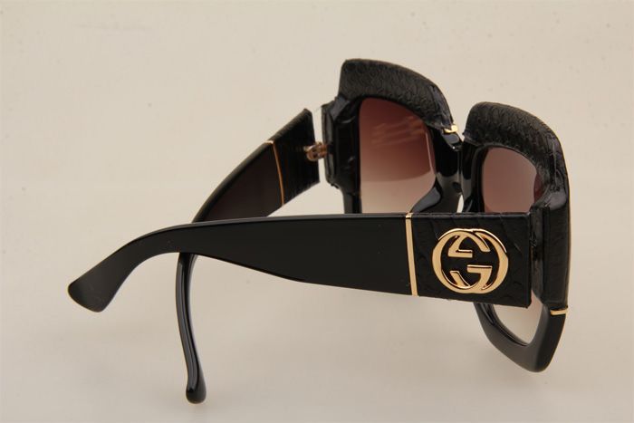 GG0484S Sunglasses In Black Gradient Brown