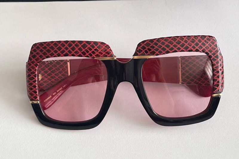 GG0484S Sunglasses In Red Black