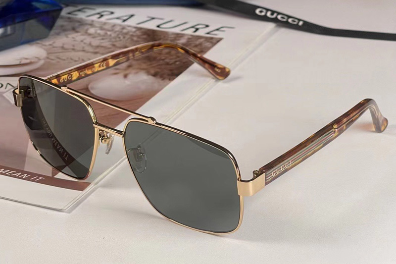 GG0529S Sunglasses In Gold Tortoise