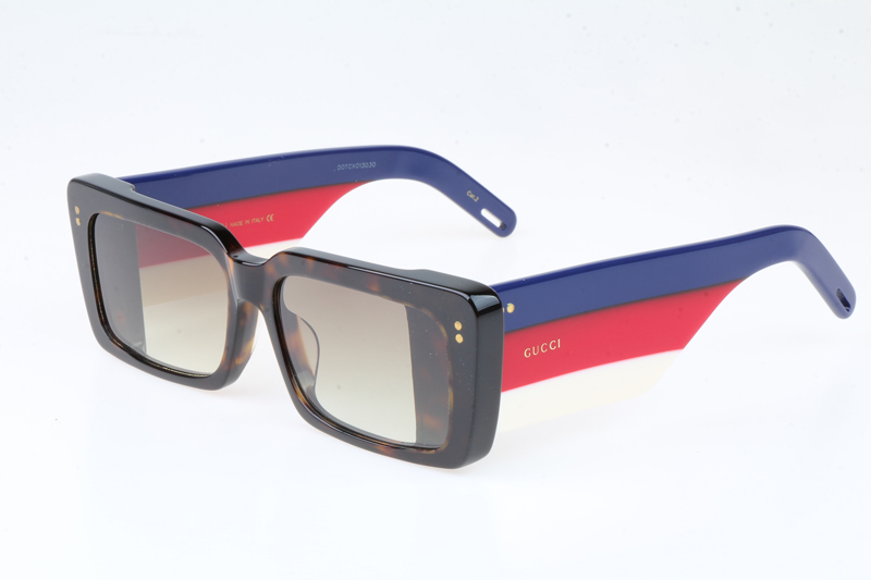 GG0543S Sunglasses In Tortoise Blue
