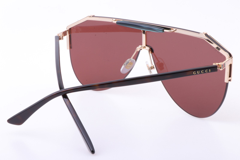 GG0584S Sunglasses In Tortoise Gold Brown