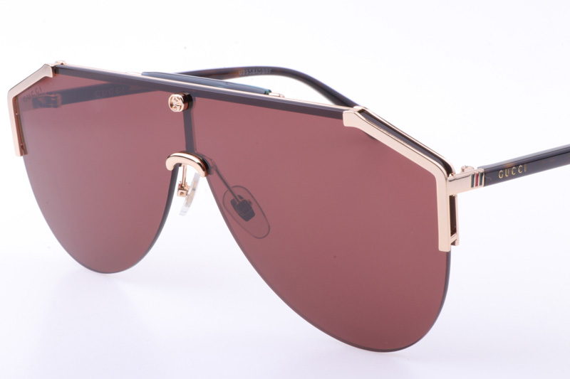 GG0584S Sunglasses In Tortoise Gold Brown