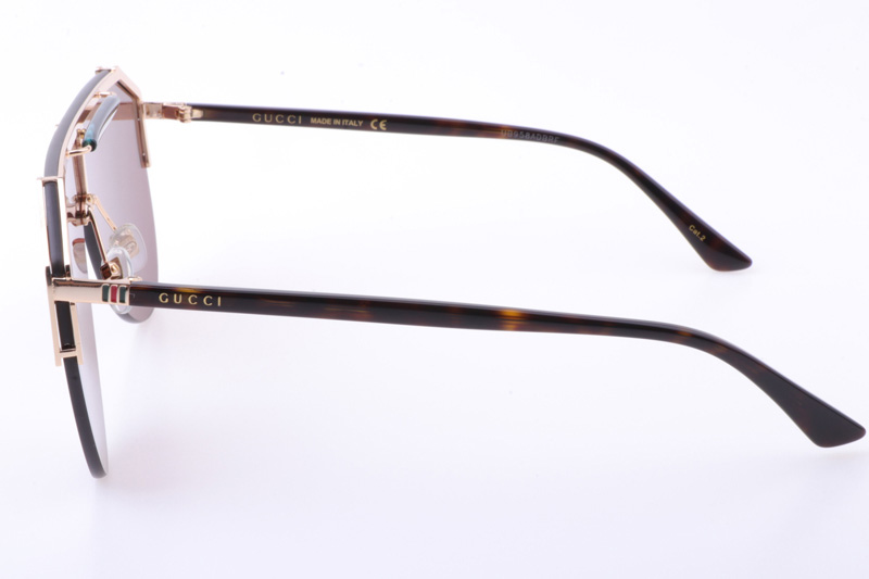 GG0584S Sunglasses In Tortoise Gold Brown