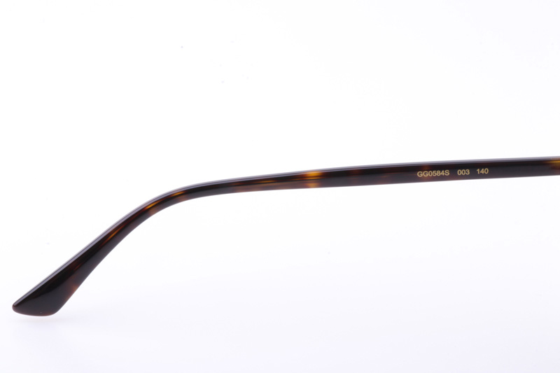 GG0584S Sunglasses In Tortoise Gold Brown