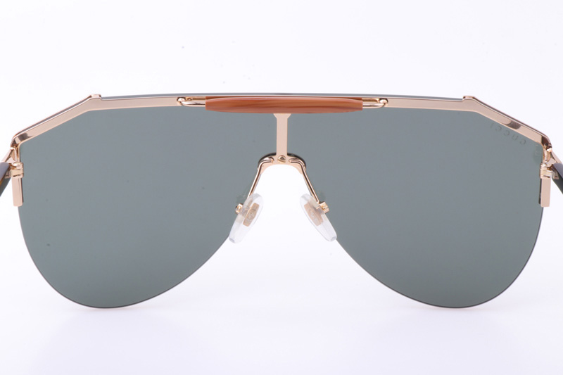 GG0584S Sunglasses In Tortoise Gold Grey