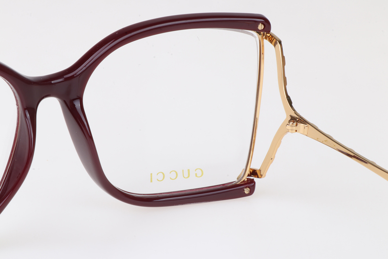 GG0592O Eyeglasses In Red Gold