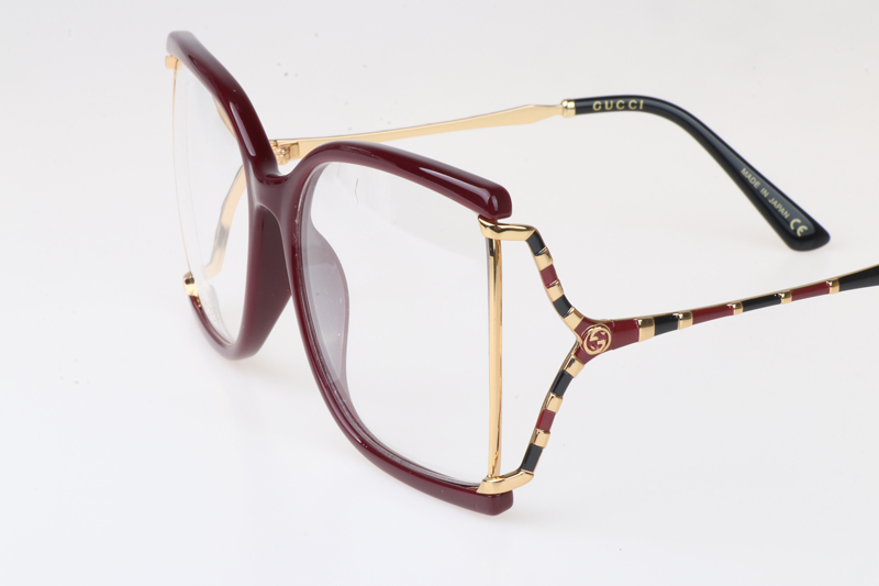 GG0592O Eyeglasses In Red Gold