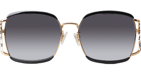 GG0593SK Sunglasses Gold Black Gray