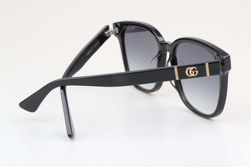 GG0637SK Sunglasses Black Gradient Gray