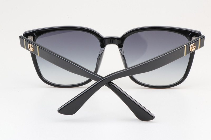 GG0637SK Sunglasses Black Gradient Gray