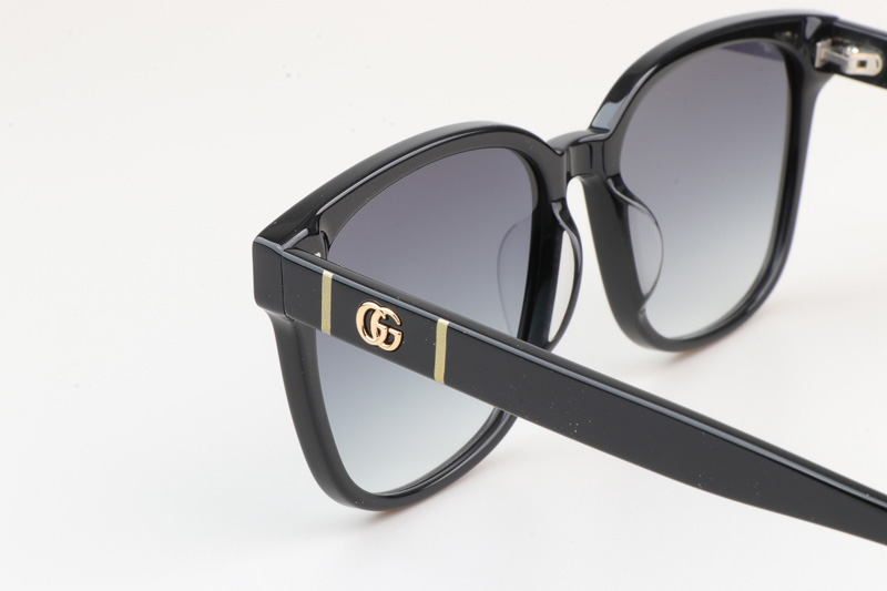 GG0637SK Sunglasses Black Gradient Gray