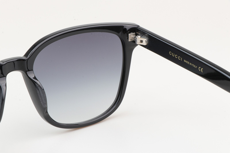 GG0637SK Sunglasses Black Gradient Gray