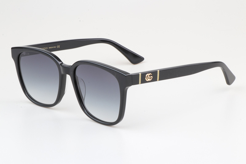 GG0637SK Sunglasses Black Gradient Gray