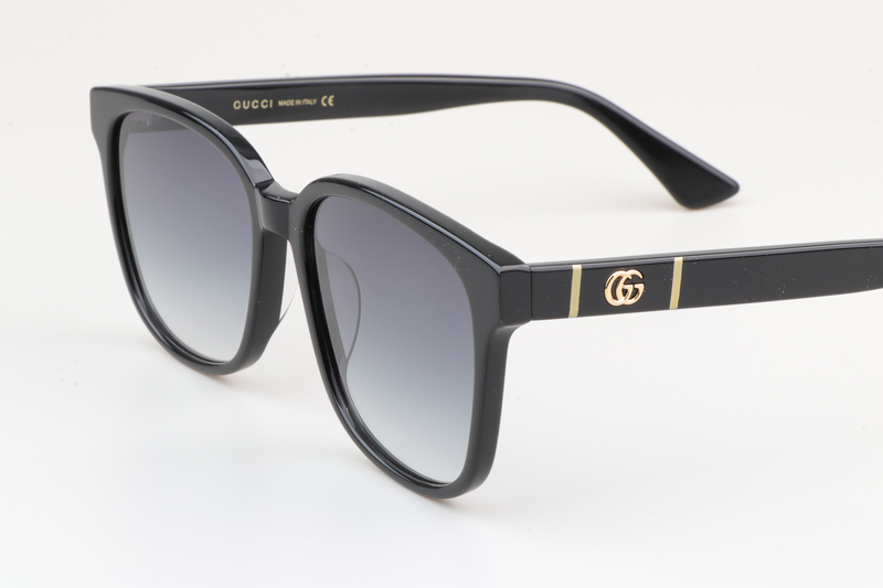 GG0637SK Sunglasses Black Gradient Gray