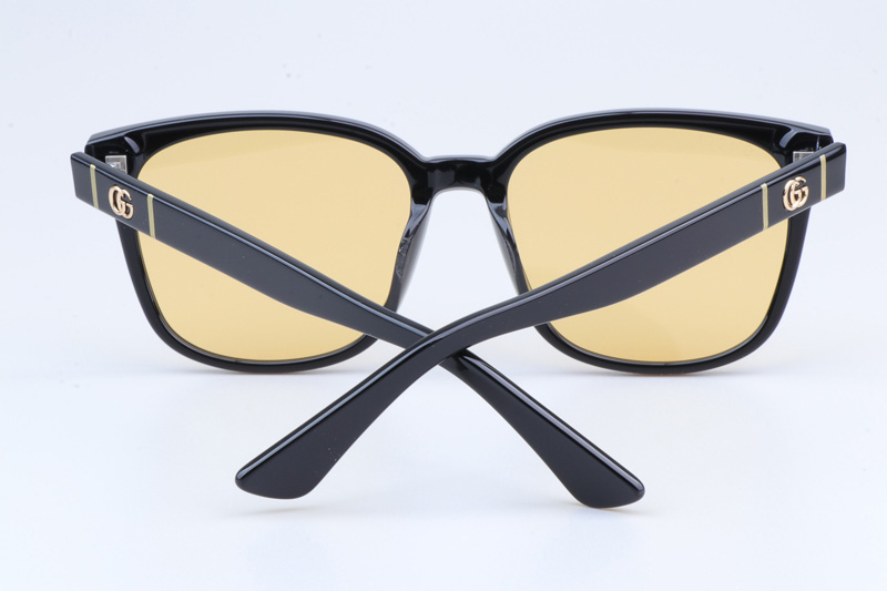 GG0637SK Sunglasses Black Yellow