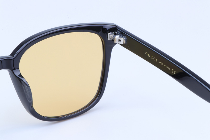 GG0637SK Sunglasses Black Yellow