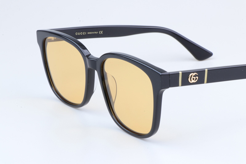 GG0637SK Sunglasses Black Yellow